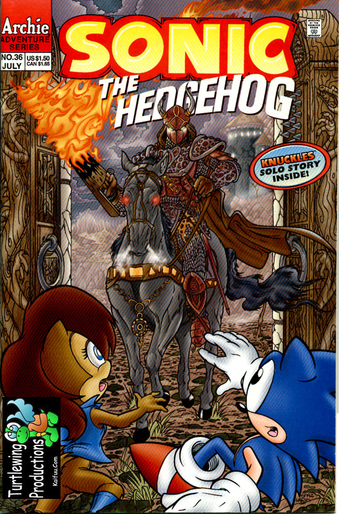 Sonic - Archie Adventure Series July 1996 Comic cover page